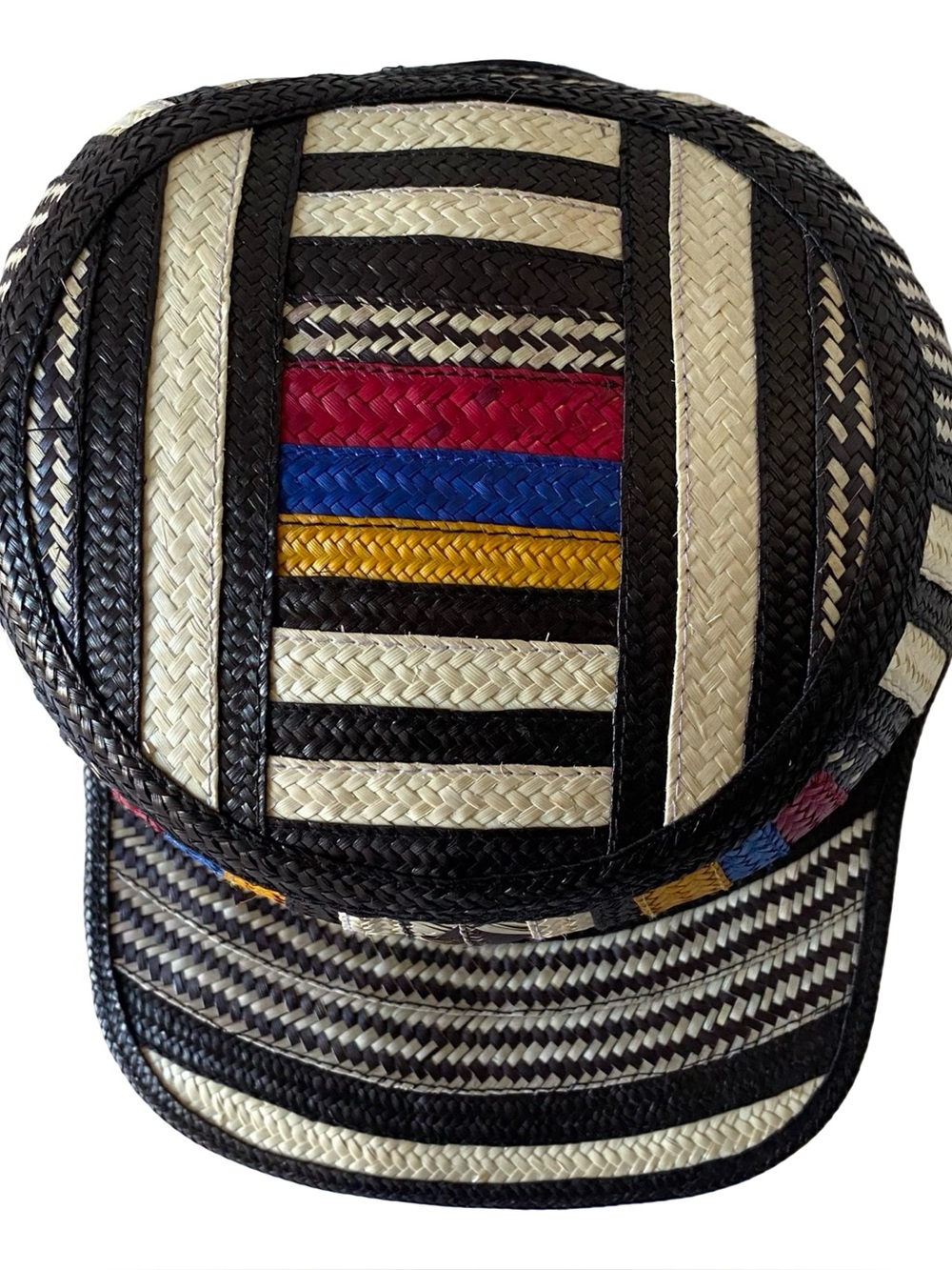 Colombian Handmade Straw Cap Adjust Unisex Woven Sombrero Colombiano Braided Hat - Picture 6 of 10